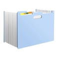 thumbnail image 1 of Solivara 13 Pocket Expanding File For Letter Size Paper And Document Storage (Blue,12.99 x 9.25 in), 1 of 9