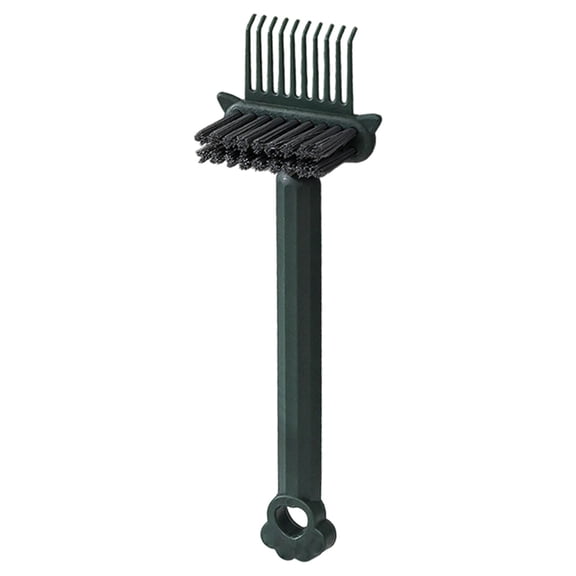 Solivara 2 In 1 Comb Cleaning Brush Portable Hairbrush Cleaner Rake Solution For Salon Travel And Home Use(Green,One Size)