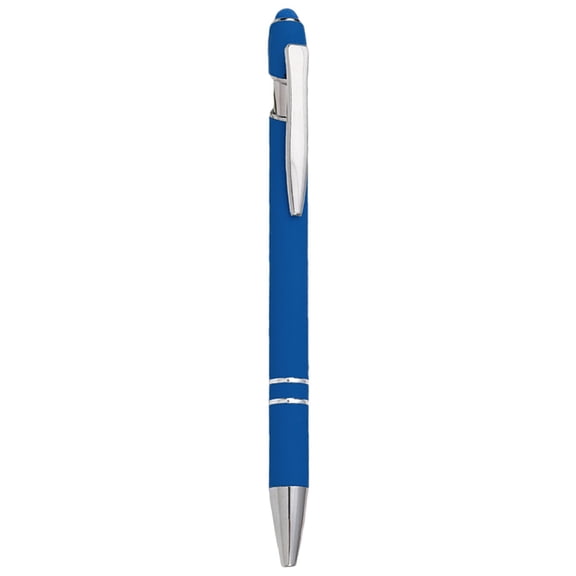 Solivara 2 In 1 Retractable Ballpoint Pen 1.0Mm Metal Stylus Tip For Touch Screen And Home Office Writing (Blue,5.50.39*1in)