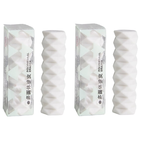 Solivara 2 Piece Multi Faceted Eraser For Clean Erasing Perfect For And Home Office(White,2Pcs)