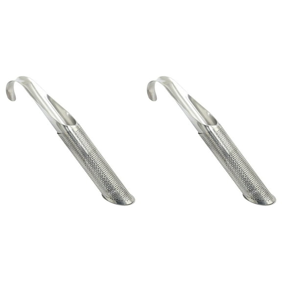 Solivara 2024 Upgrade Stainless Tea Diffuser Creative Pipe Tea Infuser With Hanging Hook Handle For Loose Tea And Coffee Stainless Steel(Silver*2,2Pcs)