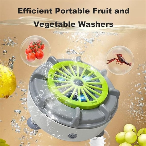 Solivara 2025 Upgraded USB Wireless Vegetable And Fruit Cleaning Machine Portable Purifier(Green,One Size)