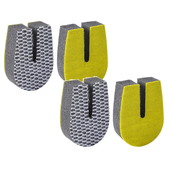 Solivara 2026 Multi Functional Cleaning Sponges Eraser Angled Scrubber For Kitchen Bathroom Shower Tub Floor Stain Remover(Grey*2,3.94*2.76in)