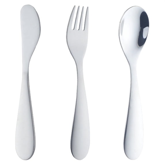 Solivara 3 Piece Stainless Flatware Set With Fork Spoon And Knife Polished Dishwasher Safe Multiple Colors (A,One Size)