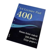 Solivara 400 Page Ruled Lecture Notebook 8mm Feint 55gsm Paper 180 Flat Lay For Home Office Note TakingA,11.81*8.27 in