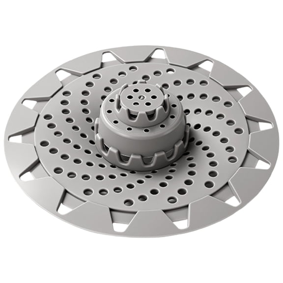 Solivara 5 Inch Soft Dense Mesh Non Slip Drain Catcher Trap For Shower Drain Bathroom Bathtub Toilet Kitchen Wash Basin Balcony Floor Dorm(Grey,5.10.79*2in)
