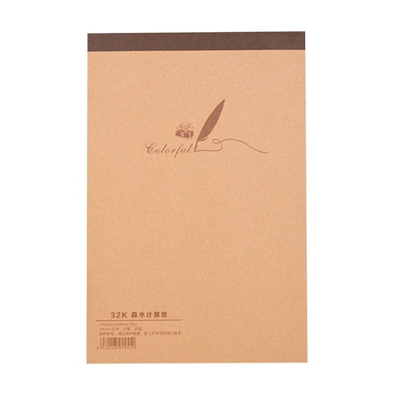 Solivara 60 Sheets Blank Note Papers Drawing Paper Pad Drafting Pad Portable Sketchbook(B,One Size)