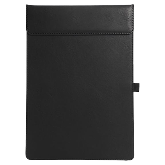 Solivara 9.5x13.5 Leather Clipboard Folder For Office Desk And Memo Writing(Black,34.5*24cm)