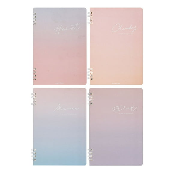 Solivara A5 Comfort Notebook Set 4 Color For Home Office Journaling (Pink,One Size)