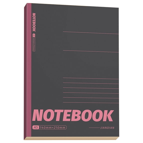 Solivara A5 Composition Campus Notebook 8mm Dot Ruled 60 Sheets Lined Journal For Study,P,8.27*5.51 in