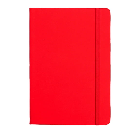 Solivara A5 Hardcover Pen Loop Notebook Lightweight For Daily Reminders(Red,21*14.5cm)