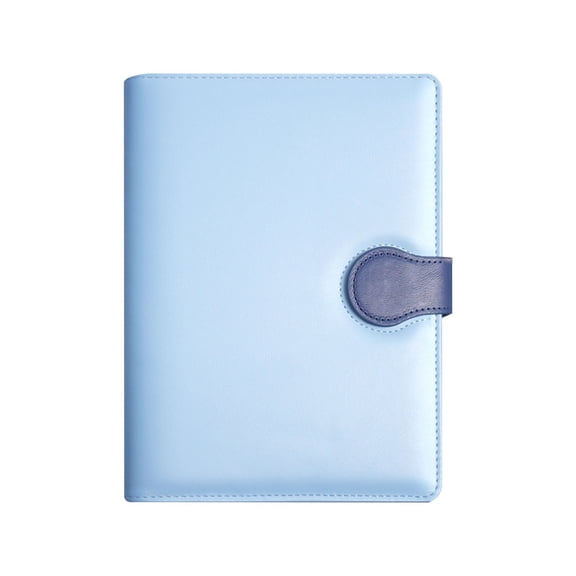 Solivara A5 PU Leather Hardcover Notebook Journal 200 Pages Lined Diary With Buckle Bookmark For Work Home(A,8.27*5.71in)