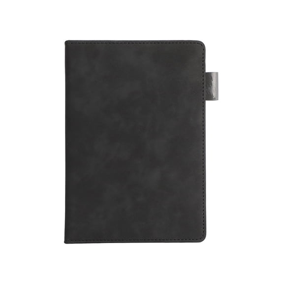 Solivara A5 Thick 200 Page Hardcover Leather Unlined Blank Journal Notebook For Work Writing And Sketching(Black,One Size)
