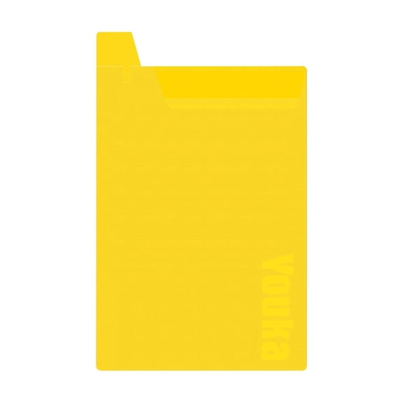 Solivara Aesthetic Transparent File Folder Lightweight For Paper Storage And Test Organization (Yellow,31.5 × 23 × 2in)