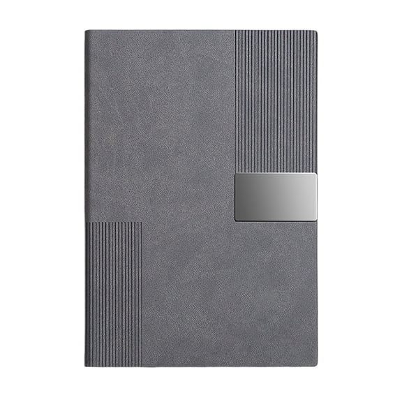 Solivara Antique Style Leather Notebook For Souvenir Gift Personal Diary (Grey,8.27×5.91in)