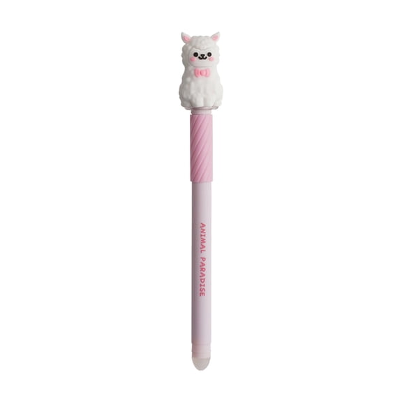 Solivara Blue Erasable Gel Pen 0.5Mm With Cute Animal Print For Home Office(E,6.2*0.9in)