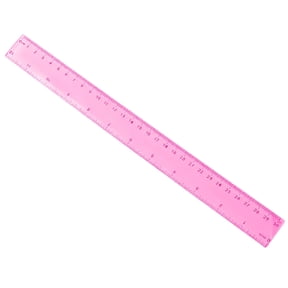 Solivara Centimeter Inch Plastic Small Ruler For Artists Designers And Students,Pink,11.81 in