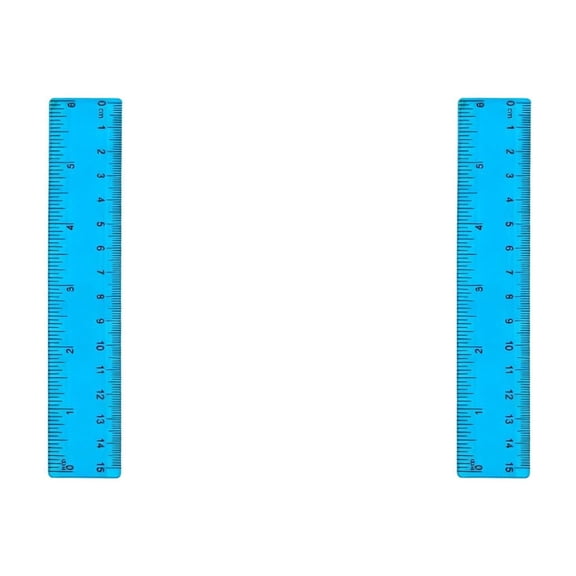 Solivara Centimeter Ruler Plastic Small Scale Measuring For Home Artists Designers(Blue*2,6.14*1.18in)