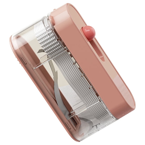 Solivara Compact Automatic Dispenser Box Portable For Travel Stick Storage Teeth Cleaning Home Outdoor(Pink,3.15*1.97in)