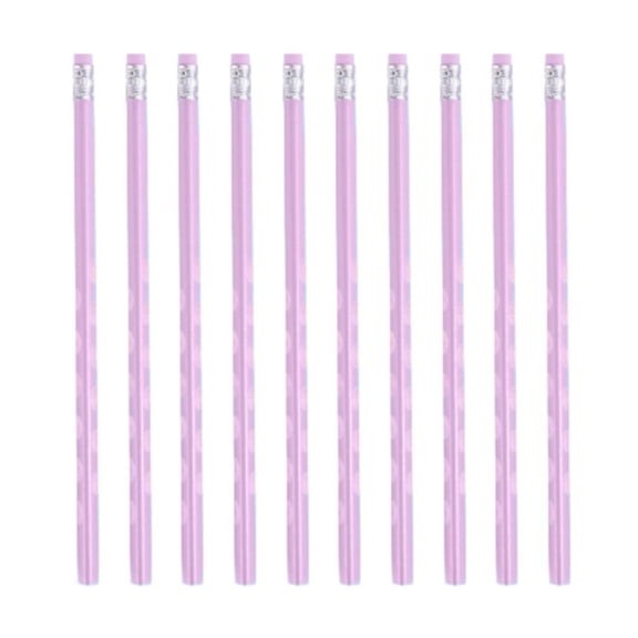 Solivara Custom Wood Pencils Gift For Home And Office Pack Of 10 Inspirational(Purple,One Size)