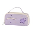 thumbnail image 1 of Solivara Cute Star Pattern Multi Layer Handheld Large Capacity Aesthetic Pencil Case(D,7.87*3.94*2.76in), 1 of 4