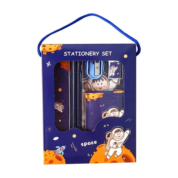Solivara Cute Stationery Set Kit For Students And Home Use(A,7.05*5.51*0.63 in)