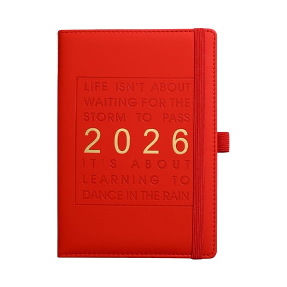 Solivara Dated Daily Planner For Goal Setting And Priority (Red,8.27×5.51in)