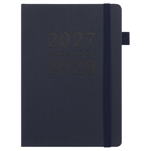 Solivara English Three Year Planner 2027-2029 Thickened Schedule Book Daily Weekly Monthly Calendar For Organizing,Navy,8.27*5.51 in
