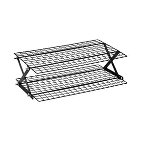 Solivara Expandable Multi Tier Baking Rack 2 3 4 Tier For Cookies Cakes And Pastries Folds Flat For Storage(A,45.5*39.5*6.5in)