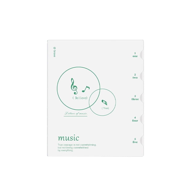 Solivara Expandable Music Folder With Two Page Index Tabs Lightweight Organizer For Musicians Up To 20 Sheets(Green,12.6*10.24in)