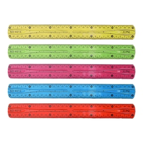 Solivara Flexible 12 Inch Ruler Bendable Plastic Soft Ruler With Cm And Inch Scales For And Home Use(Red,11.81in)