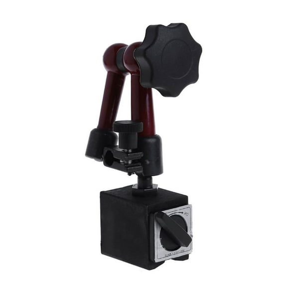 Solivara Flexible Base Holder Stand For Dial Gauge Test Indicator Measuring Tool (Black,One Size)