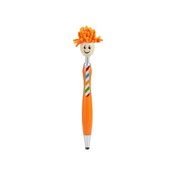 Solivara Fluffy Doll Fun Pens 5 Pack Screen Touch Ball Pen Replaceable 1ml(E,One Size)