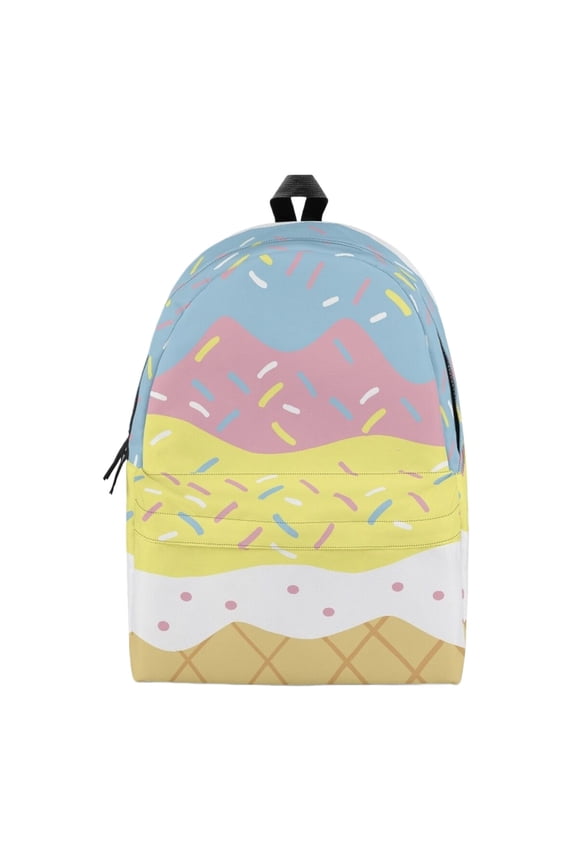 Fun Ice Drip Print Backpack For Gym Book Carry On Flight Personal (G,11.81*14.5*6.71in)