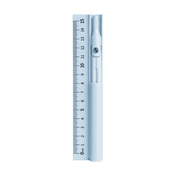 Solivara Geometry Set Math Protractor Ruler Metal Compass For Supplies(blue,5.91in)