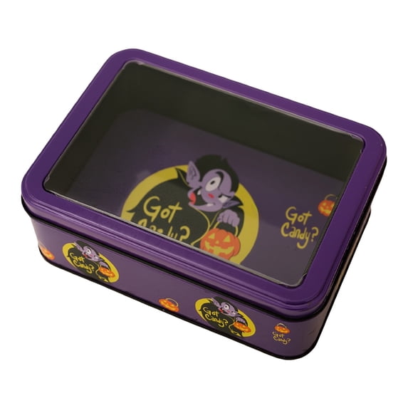 Solivara Stackable Halloween Cookie Jar Metal Decorative Candy Storage Tin Canister Lid Kitchen Tabletop Decor