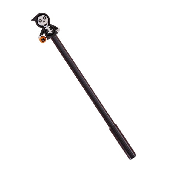 Solivara Halloween Themed Pumpkin Gel Pens 2ml Black And Orange For Writing And Gifting(E,One Size)
