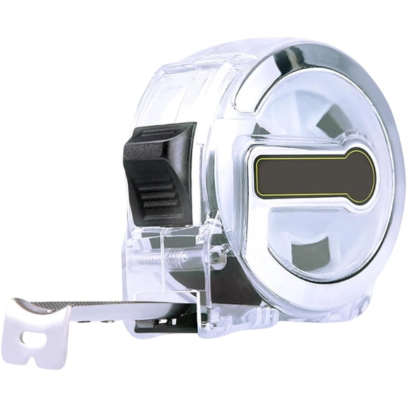 Solivara High Accuracy Japanese Reinforced Tape Measure With Stainless Hook Retractable Pc Housing (F,196.85×0.98in)