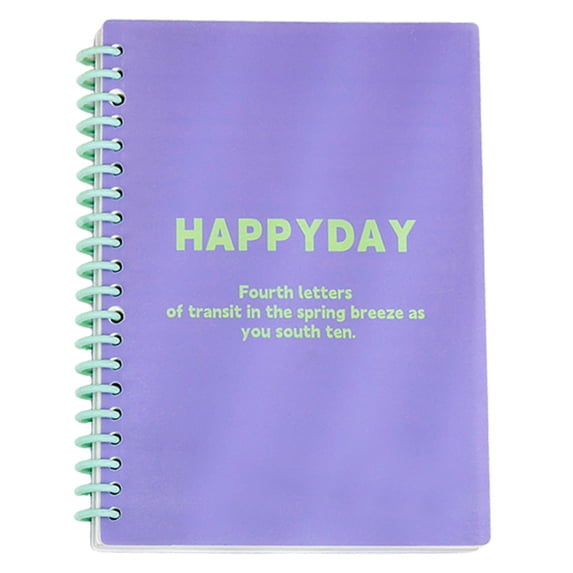 Solivara Inspirational Notebook Motivational Quotes Customizable Pages For Work And (Purple,7.87 x 5.71 in)