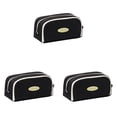 thumbnail image 1 of Solivara Korean Style Aesthetic Double Layer Canvas Pencil Case Large Capacity For Home Office(D*3,8.66*4.33in), 1 of 5