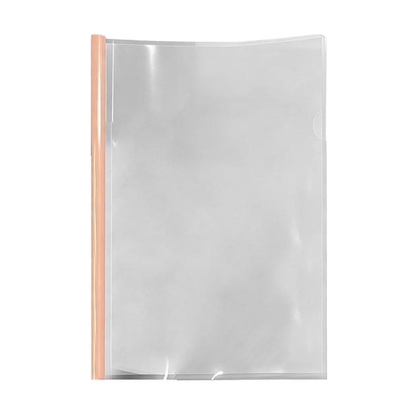 Solivara Large Capacity Pull Out Document Folder Transparent For Exam Paper Classification And Resume Storage (粉,11.81*8.27in)