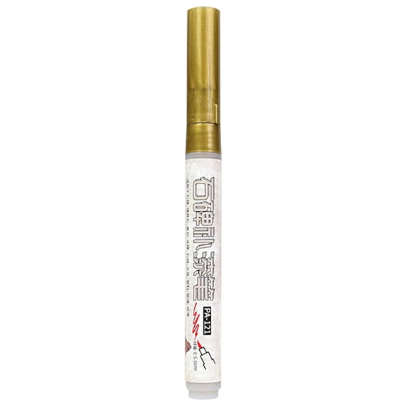 Solivara Large Capacity Stone Paint Marker For Inscription Restoration Waterproof Heat Resistant(Gold,6.3*0.55in)