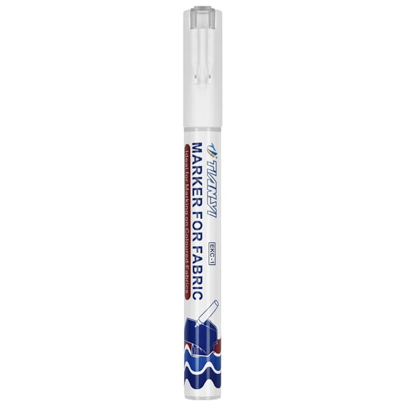 Solivara Laundry White Permanent Marker 2mm Non Washable Art Pen For T Shirt And Fabric Coloring 10ml