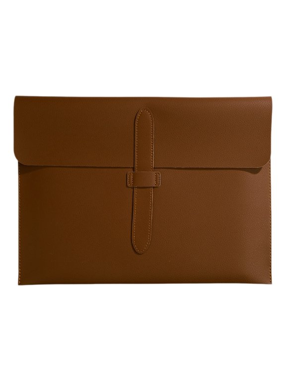 Leather Business Folder With Color Options For Document Storage And Travel (E,13.78 x 10.24 x 0.39 in)