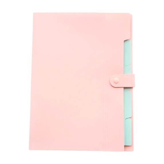 Solivara Letter Paper Expanding File Folder, Accordion Document Organizer With Multiple Pockets For Home Office Filing(Pink,One Size)