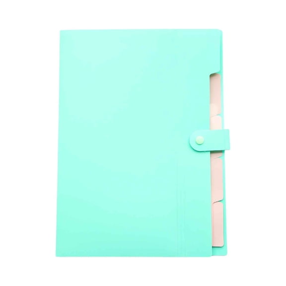 Solivara Letter Size Expanding File Folder For Paper And Bill (Green,0.39in)