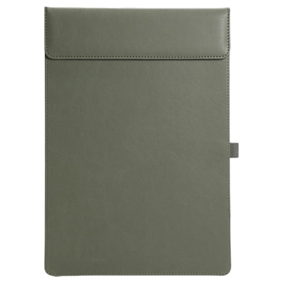 Solivara Letter Size Padfolio With Clipboard Pu Leather Writing Board For Business Meeting And Memo Organizer Home(Blackish Green,As Shown)