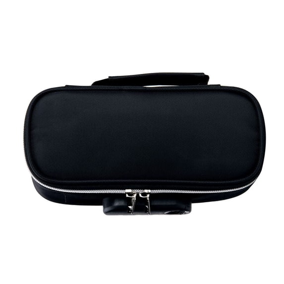 Solivara Lockable Pencil Case With Password Large Capacity Cloth Storage Bag With Handle Anti Peeping Design (B,8.66 × 3.94 × 2.76in)