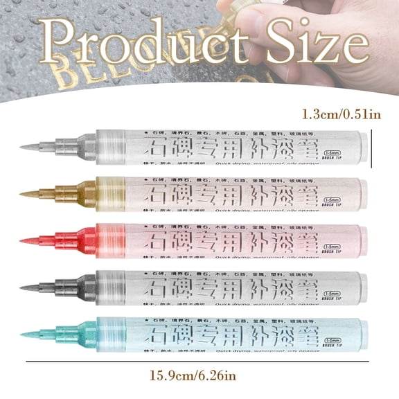 Solivara Marker Pen For Restoring Inscriptions Ideal For Lettering Coloring Doodling (White*3,6.26 0.51 1.18in)