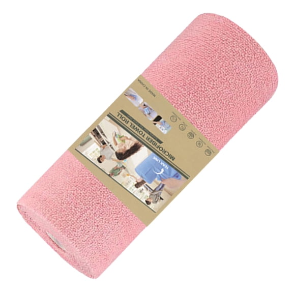 Solivara Microfiber Cleaning Cloth Roll Tear Towels Reusable Washable Rags For Kitchen Car Drying Dishes(Pink,One Size)